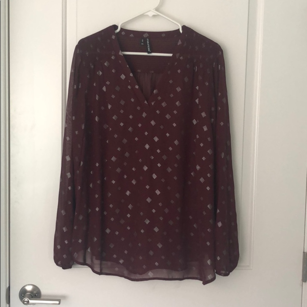 Long sleeve blouse